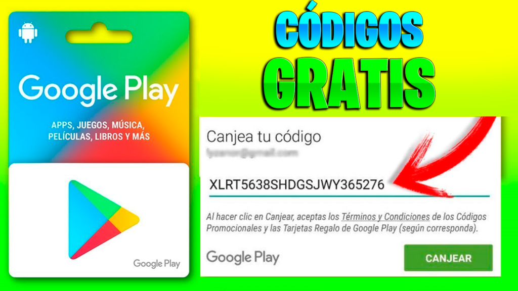 codigos google play gratis